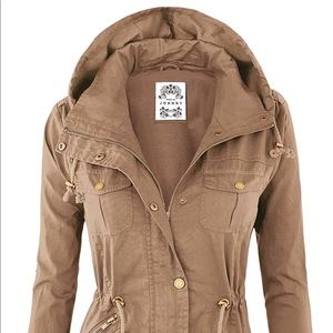 MBJ military anorak jacket-brown-medium